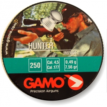 Пули пневматические GAMO Hunter 4,5 мм 0,49 грамма (250 шт.)